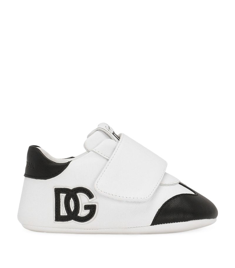 Dolce & Gabbana Dolce & Gabbana Kids Leather Logo Low-Top Sneakers