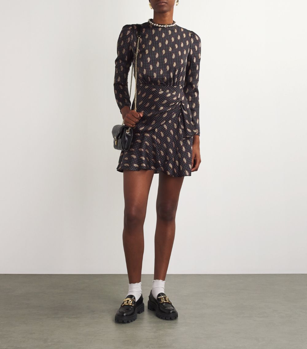  Sandro Paisley Print Mini Dress