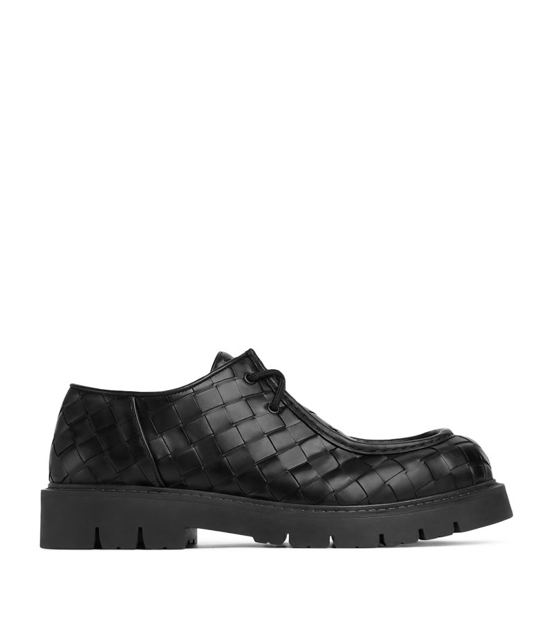 Bottega Veneta Bottega Veneta Leather Haddock Lace-Up Shoes