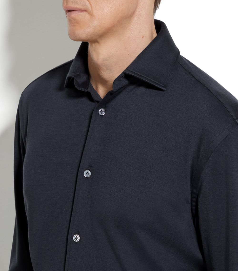 zegna Zegna Cashmere-Silk Shirt