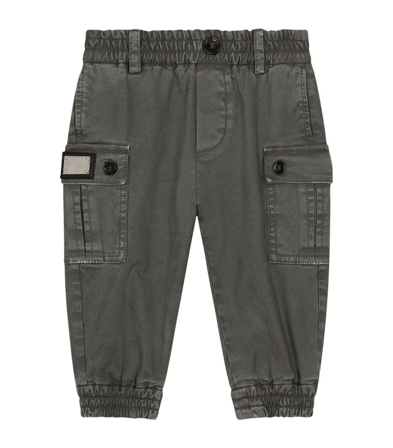 Dolce & Gabbana Dolce & Gabbana Kids Gabardine Cargo Trousers (3-30 Months)