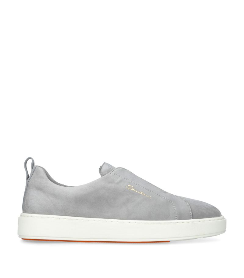 Santoni Santoni Suede Slip-On Clean Icon Sneakers