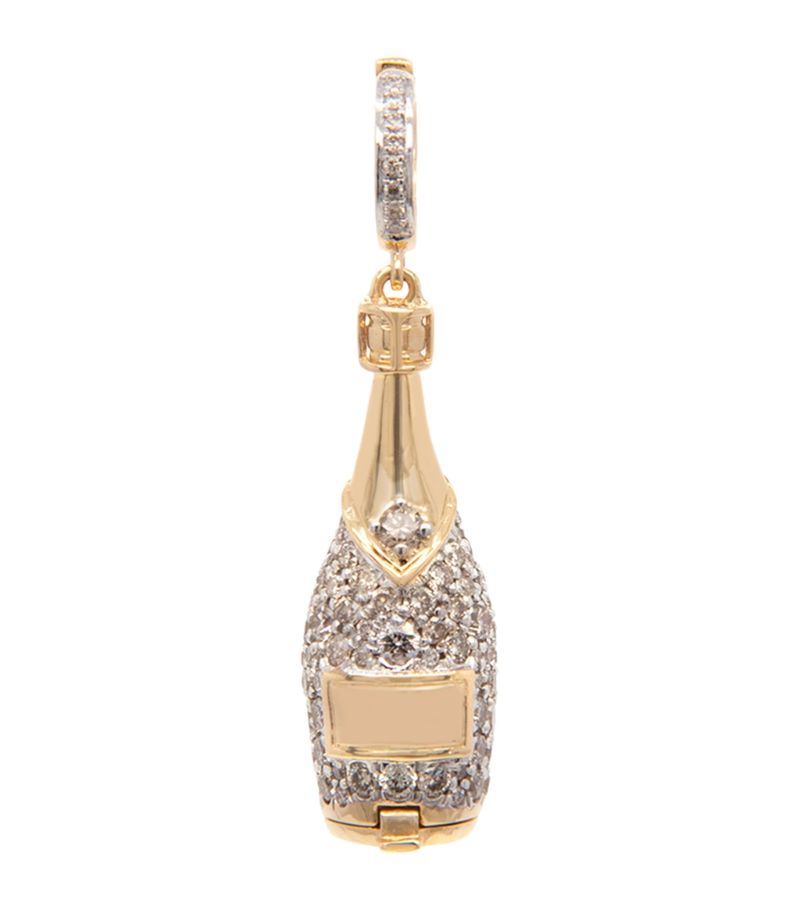 Annoushka Annoushka Yellow Gold and Diamond Mythology Champagne Bottle Locket Charm