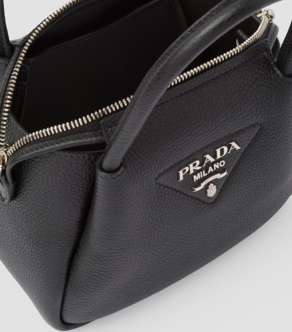 Prada Prada Mini Leather Top-Handle Bag