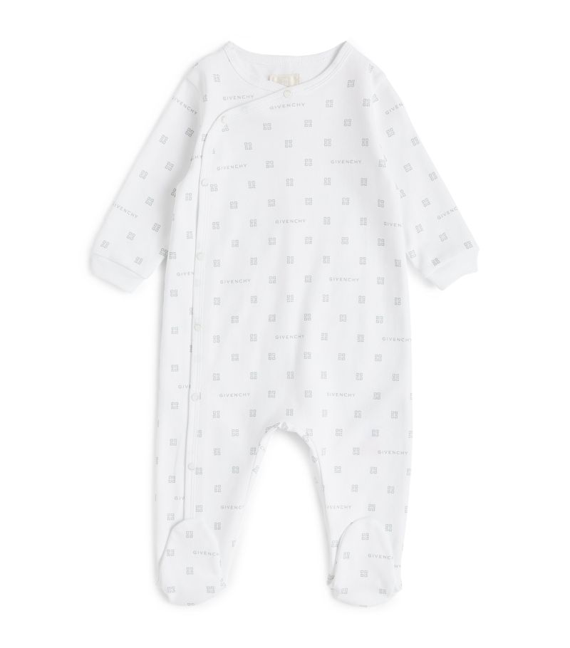 Givenchy Givenchy Kids Cotton Logo All-In-One (1-9 Months)