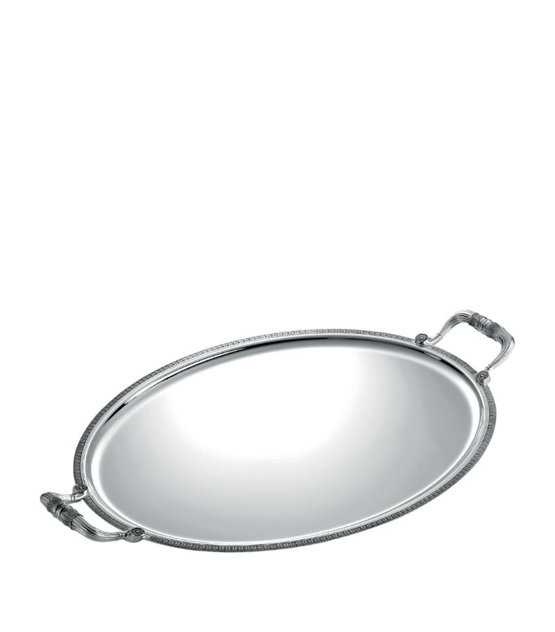 Christofle Christofle Silver-Plated Malmaison Oval Tray (53Cm X 42Cm)