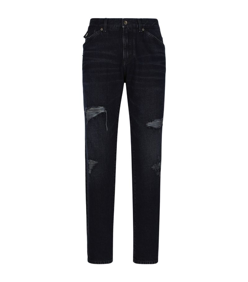 Dolce & Gabbana Dolce & Gabbana Distressed Straight Jeans