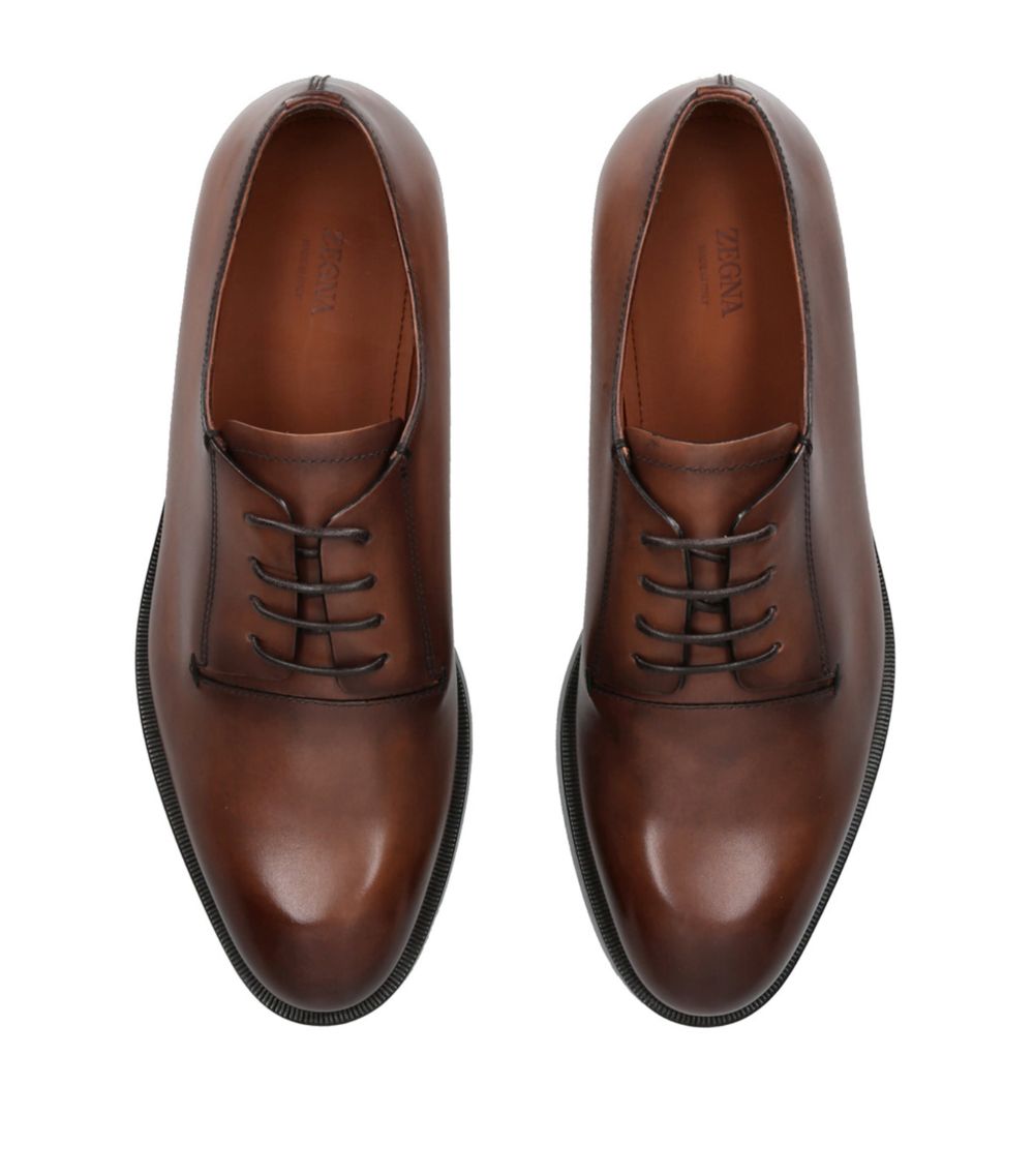 zegna Zegna Leather Torino Derby Shoes