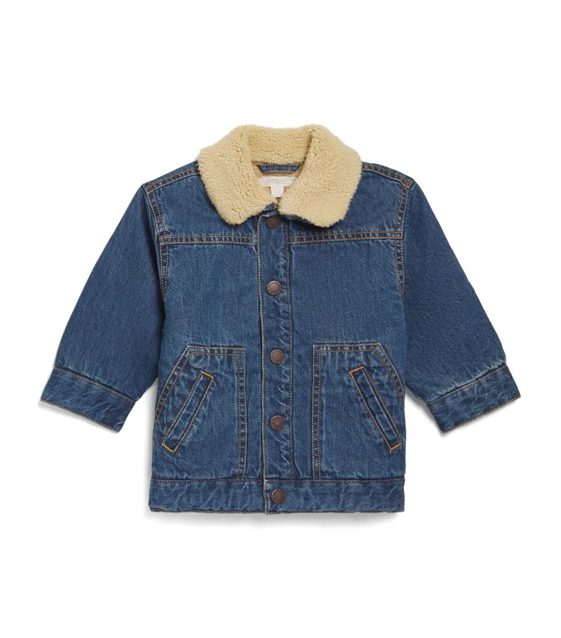 Purebaby Purebaby Faux Shearling-Trim Denim Jacket (0-24 Months)