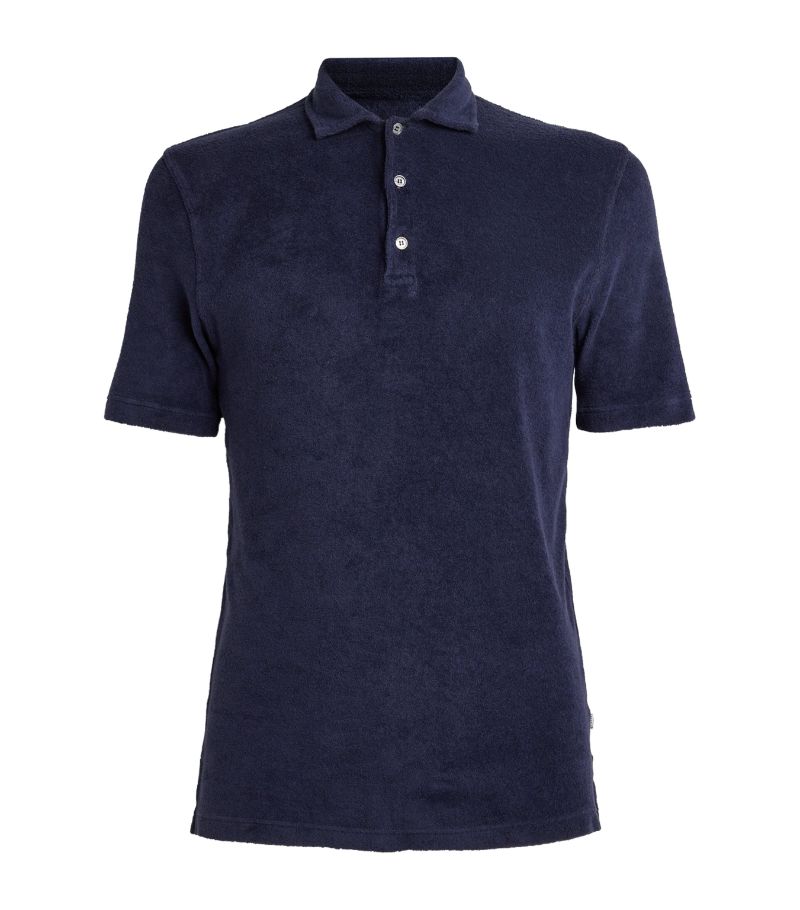 Fedeli Fedeli Cotton Terry Towelling Polo Shirt