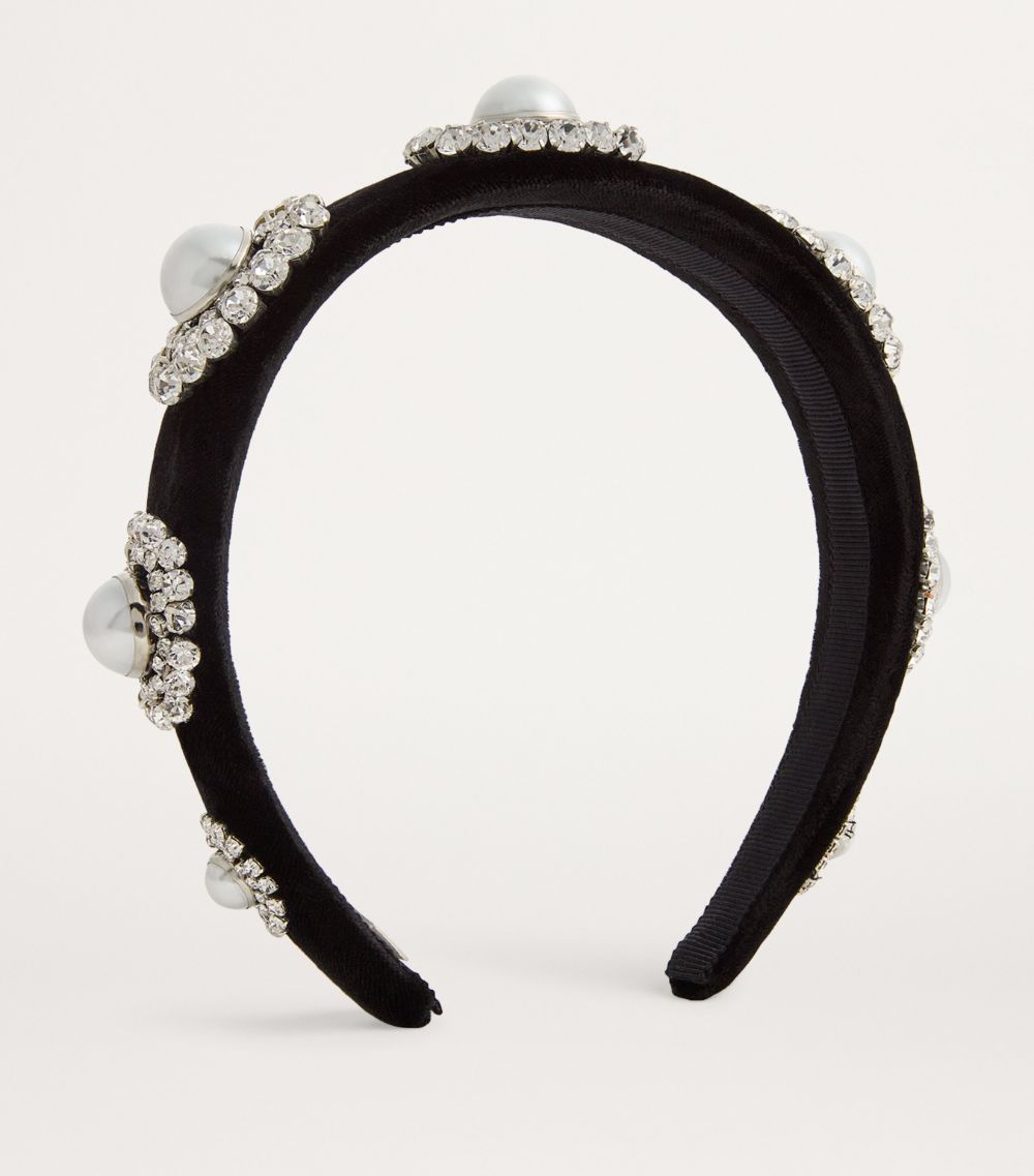 Jennifer Behr Jennifer Behr Velvet Embellished Sidney Headband