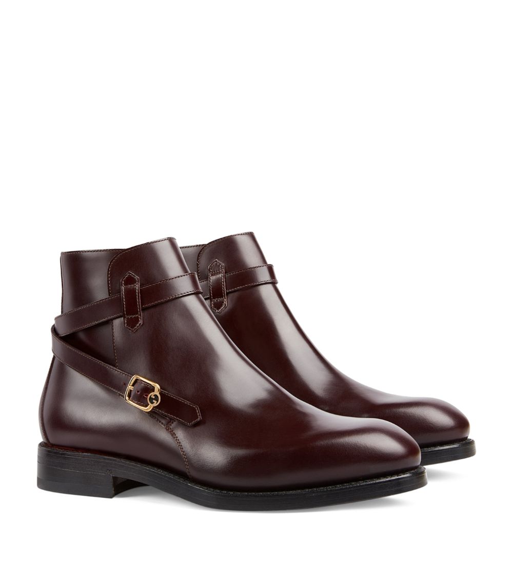 Gucci Gucci Leather Ankle Boots