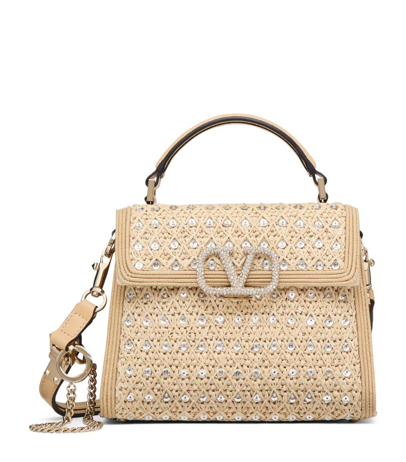 VALENTINO GARAVANI Valentino Garavani Mini Embellished Vsling Top-Handle Bag