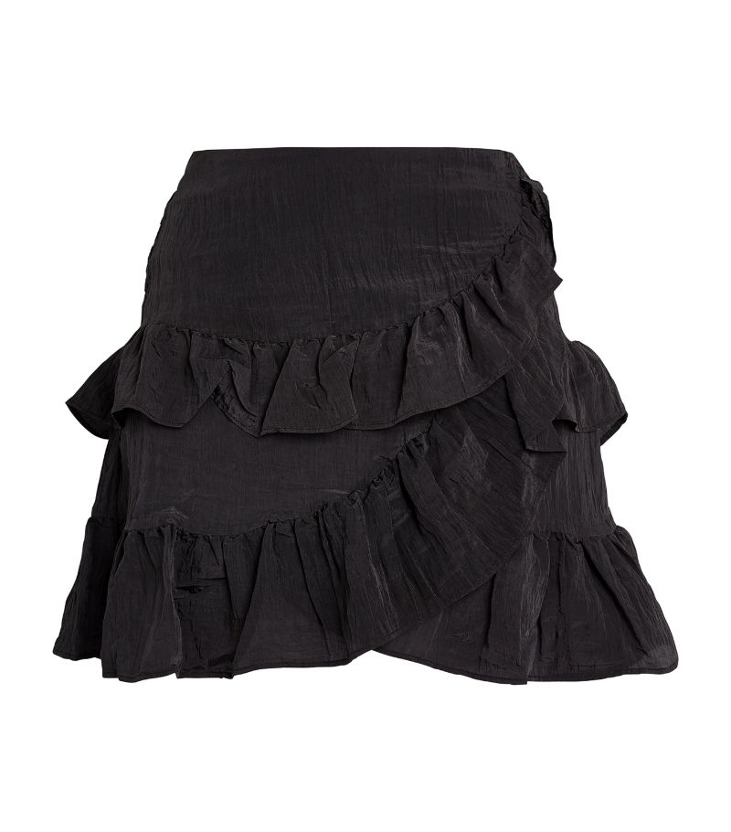  Maje Ruffled Mini Skirt