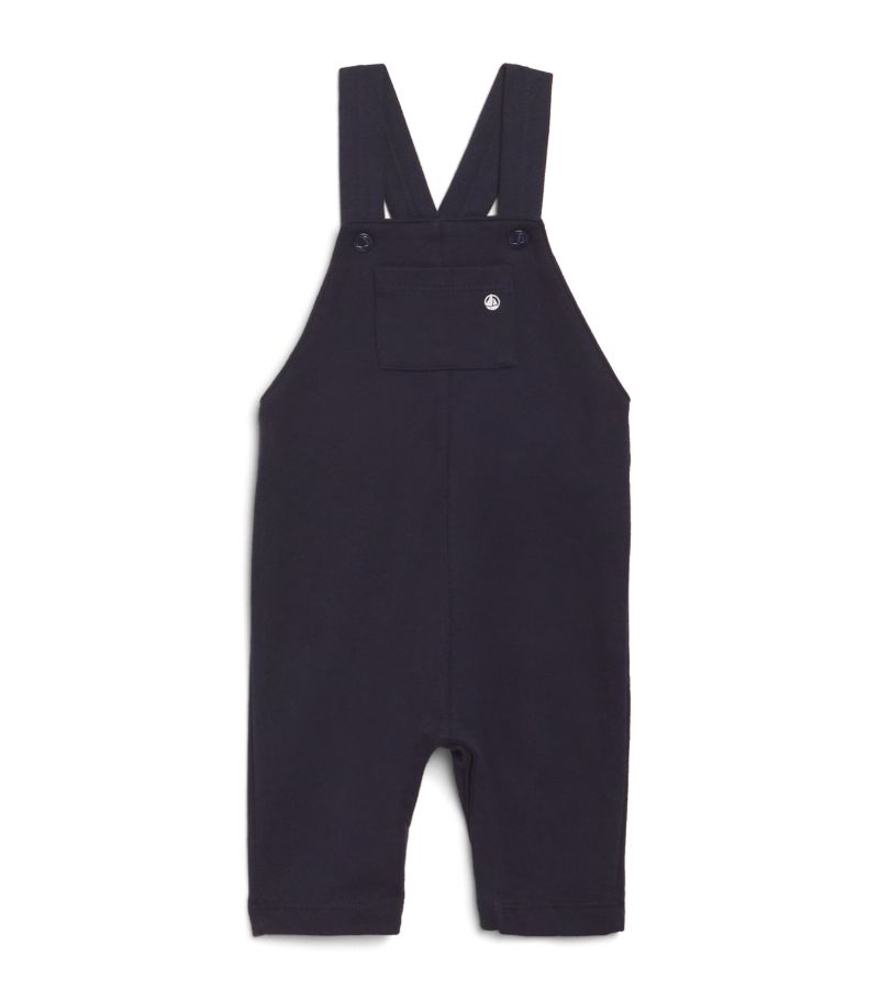  Petit Bateau Cotton-Blend Jersey Dungarees (3-24 Months)