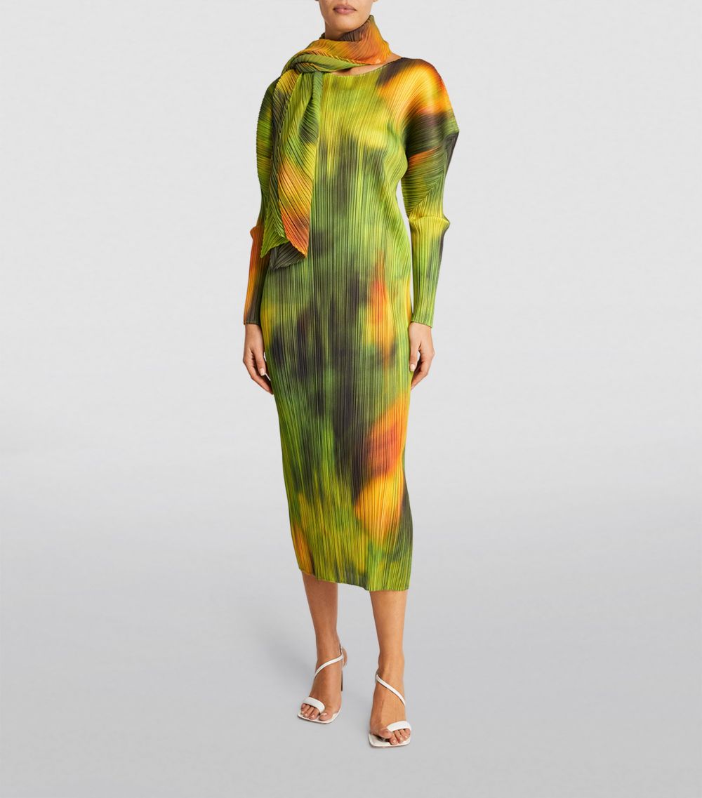 Pleats Please Issey Miyake Pleats Please Issey Miyake Turnip & Spinach Midi Dress