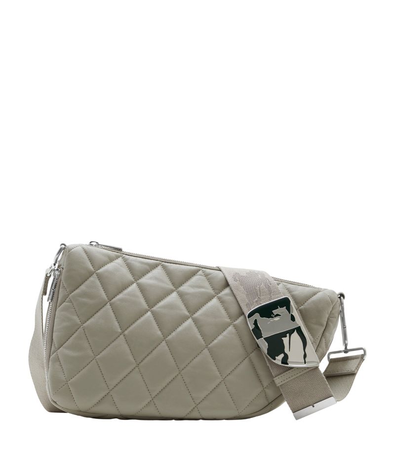 Burberry Burberry Leather Quilted Shield Cross-Body Bag