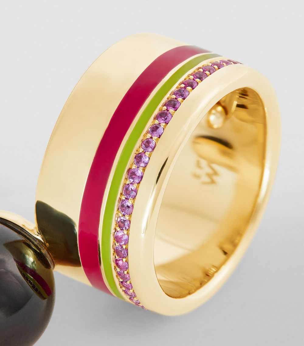 Emily P. Wheeler Emily P. Wheeler Yellow Gold And Sapphire Horizon Ring