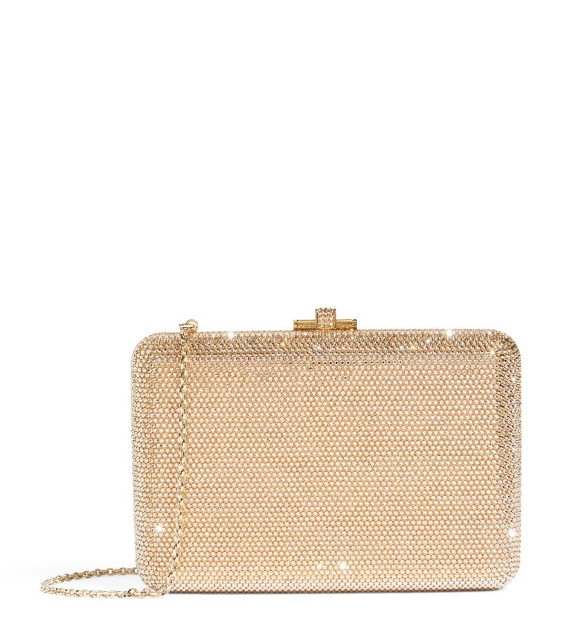 Judith Leiber Judith Leiber Crystal-Embellished Slim Slide Clutch Bag