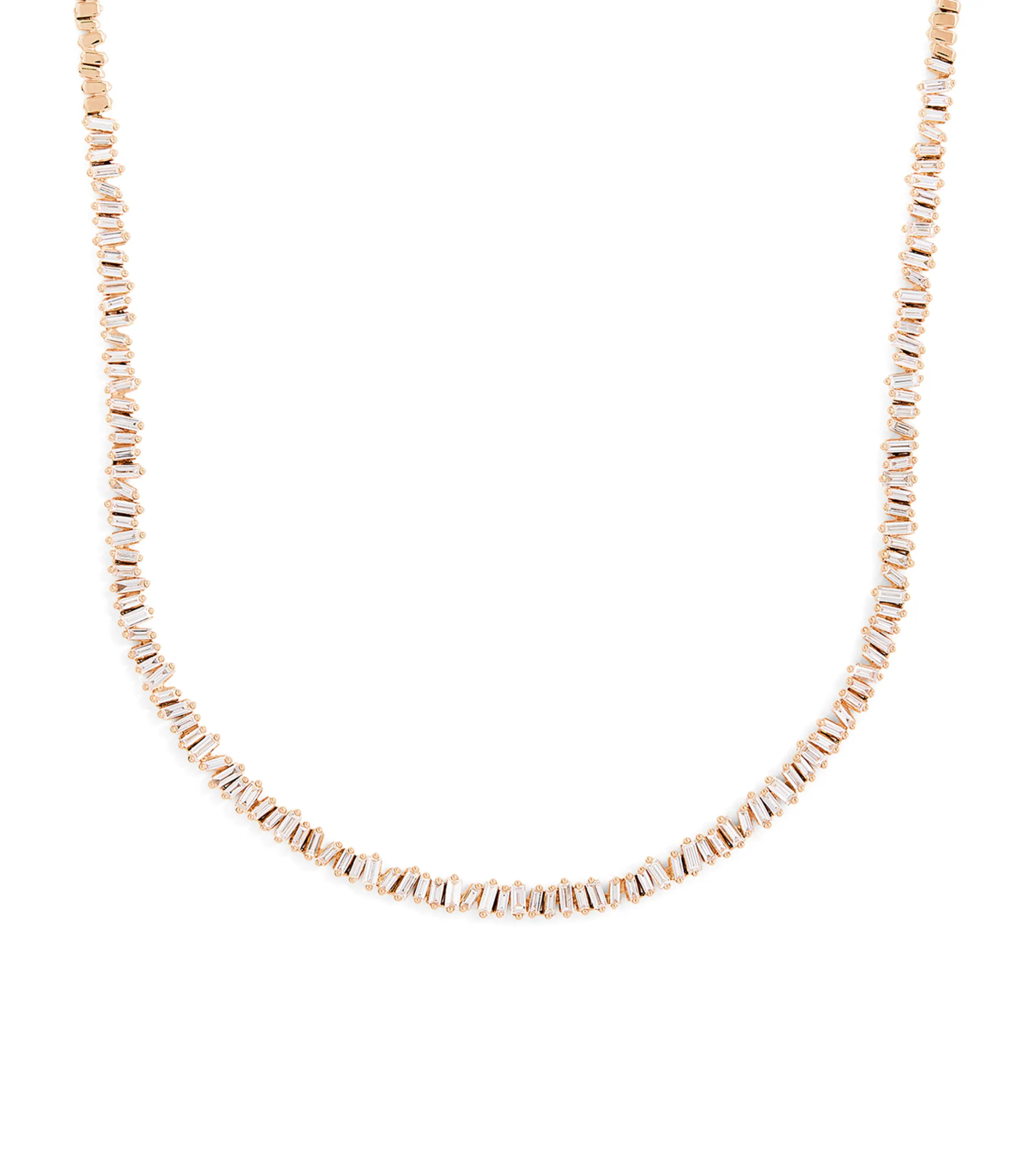 Suzanne Kalan Suzanne Kalan Rose Gold and Diamond Classic Tennis Necklace