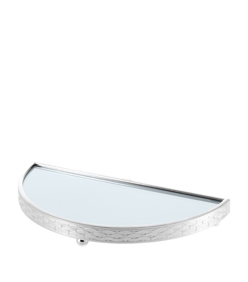 Christofle Christofle Silver-Plated Sève D'Argent Semi-Circle Tray (32Cm)