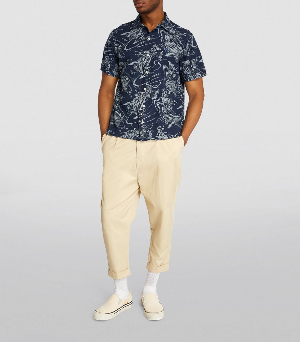 Polo Ralph Lauren Polo Ralph Lauren Cotton-Linen Fish-Print Shirt