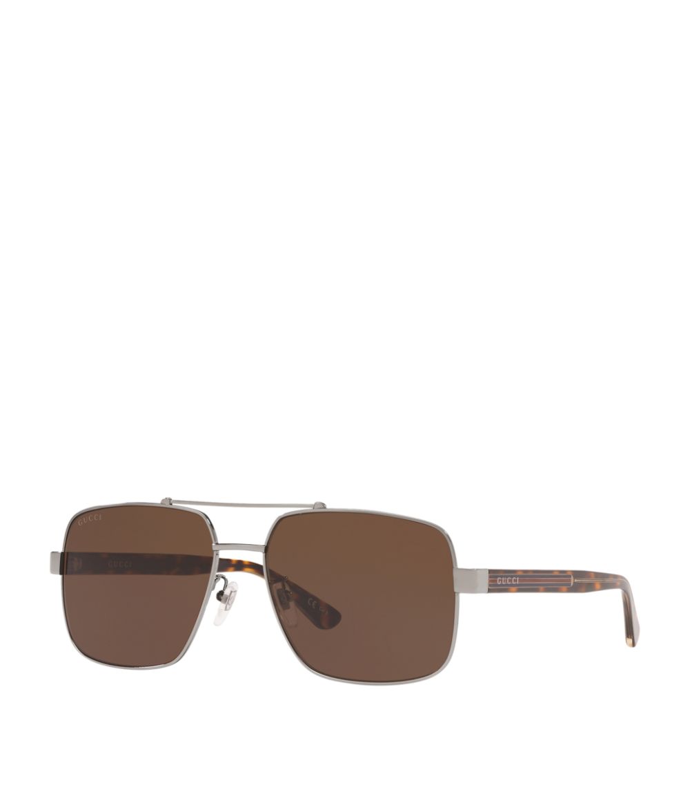 Gucci Gucci Metal Pilot Sunglasses