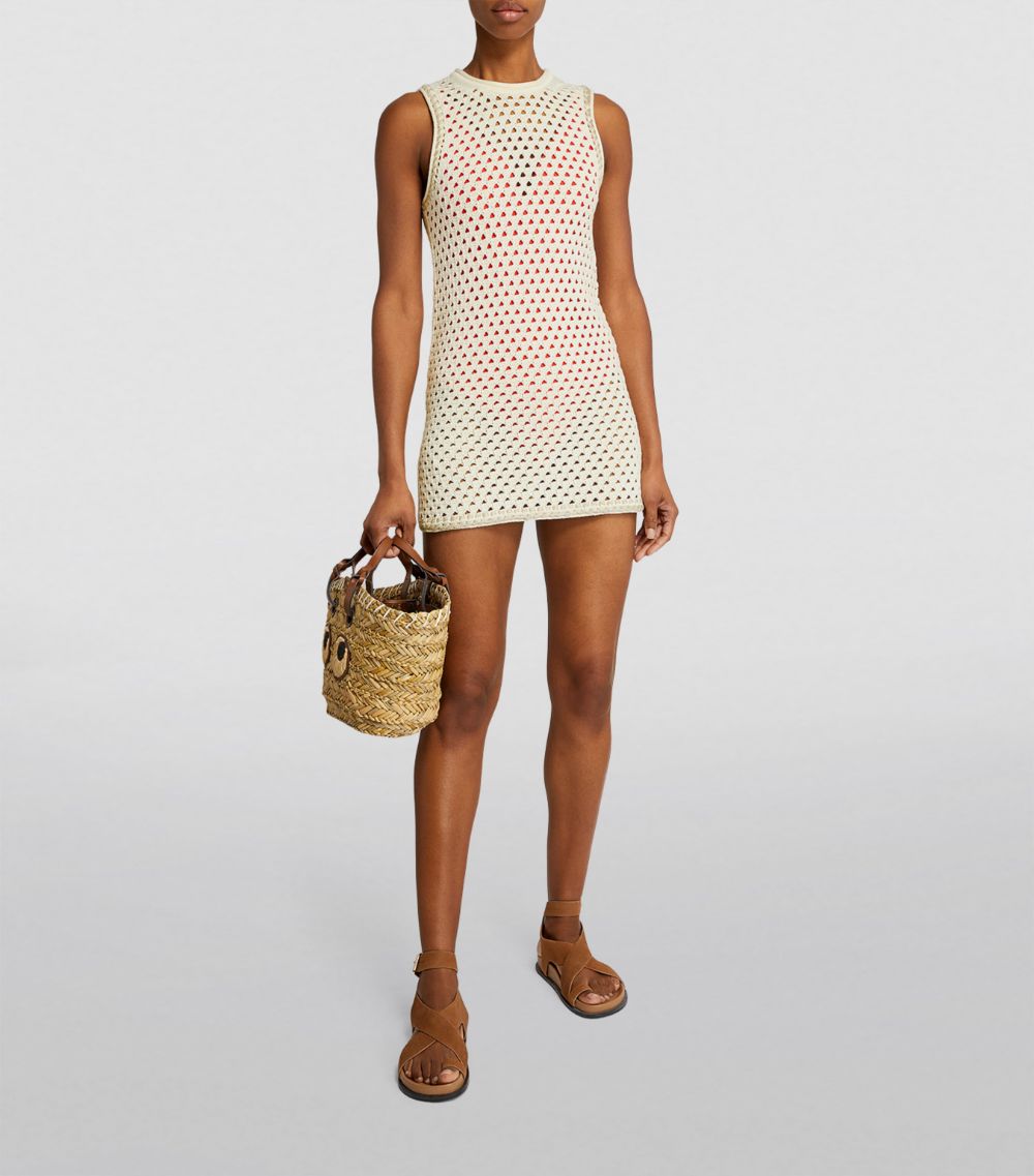  Guest In Residence Cotton-Mesh Mini Dress