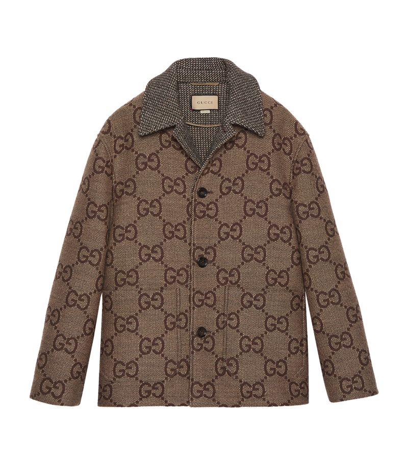 Gucci Gucci Knitted Gg Logo Blazer