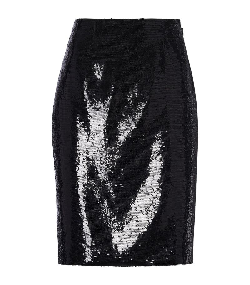 Prada Prada Silk Sequinned Pencil Skirt