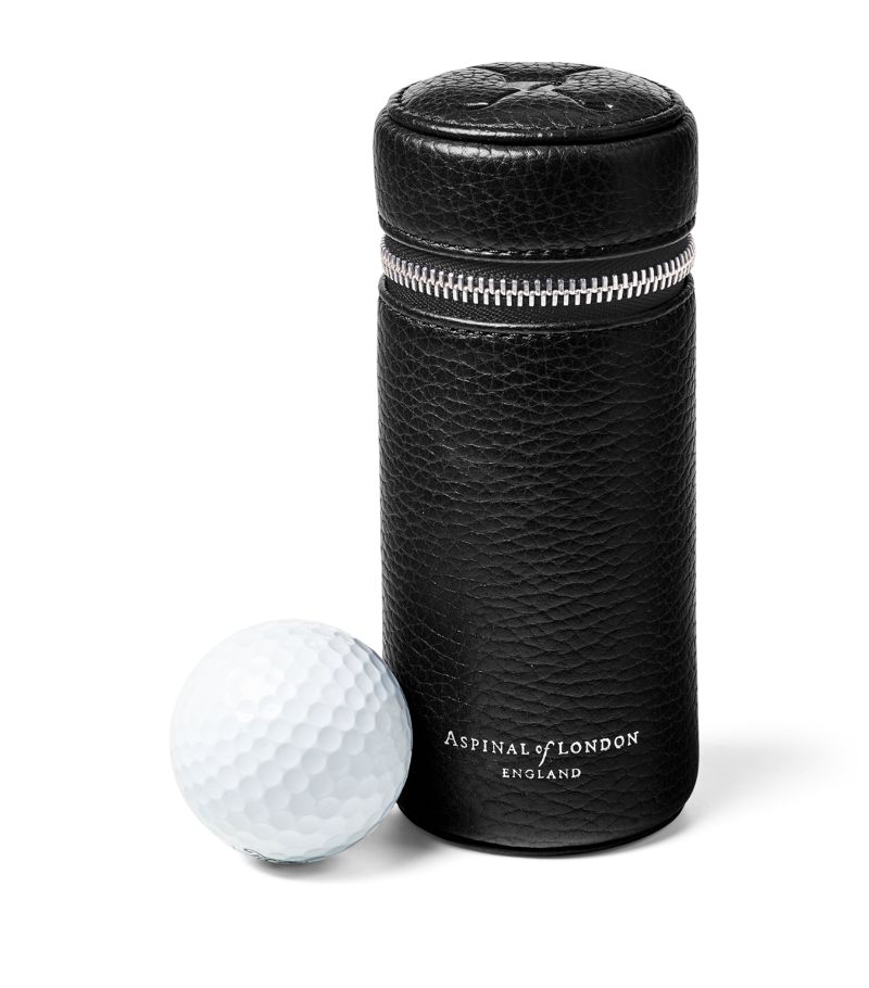  Aspinal Of London Leather Golf Ball Holder