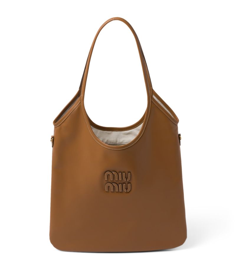 Miu Miu Miu Miu Leather Ivy Tote Bag