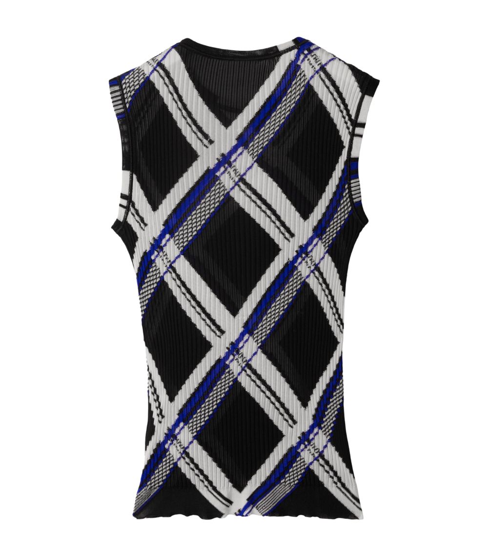 Burberry Burberry Silk Check Vest