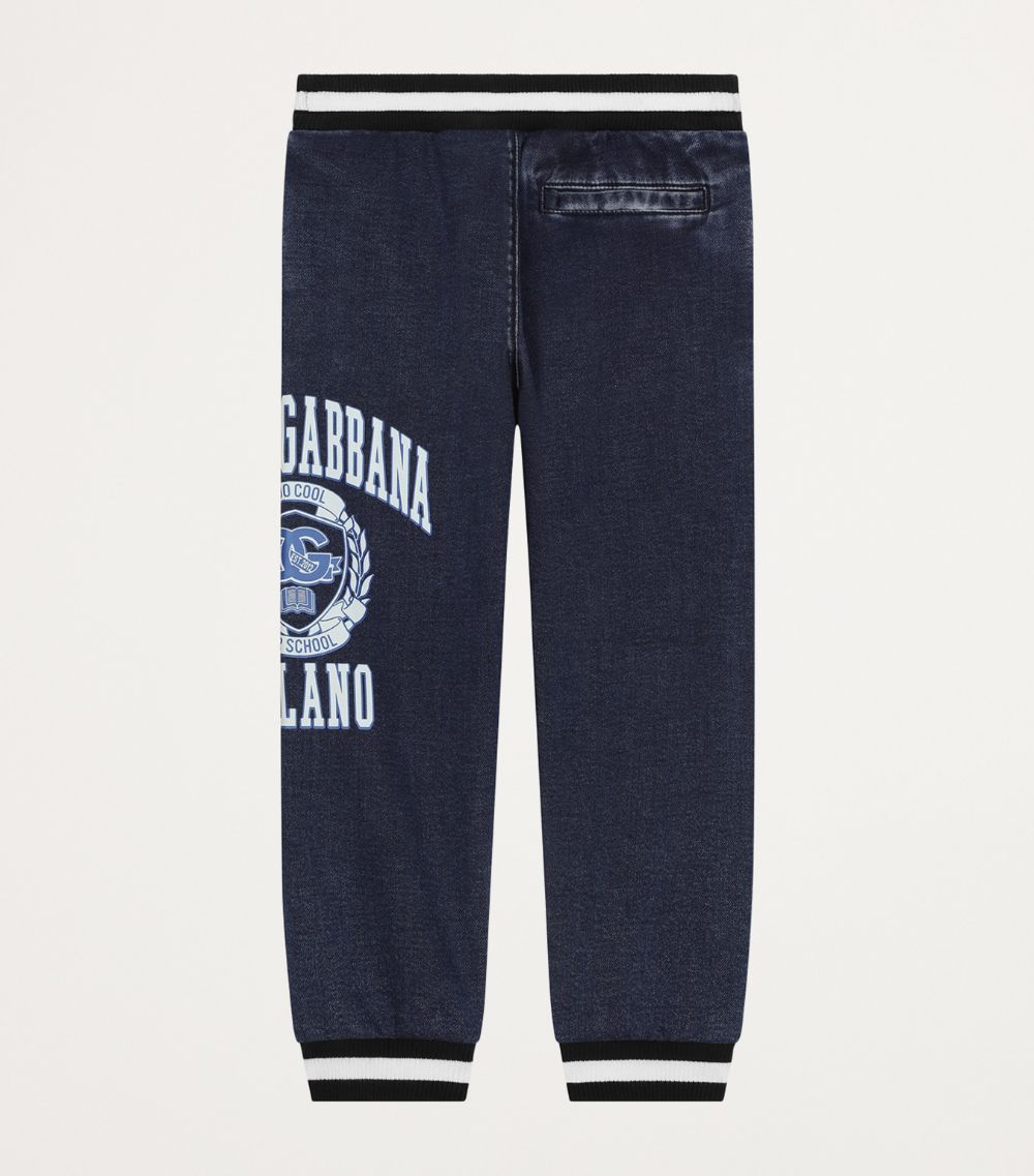 Dolce & Gabbana Dolce & Gabbana Kids Cotton-Blend Logo Sweatpants (8-12 Years)