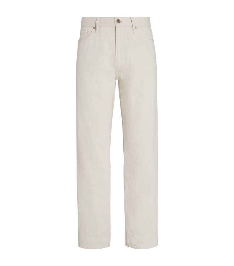 zegna Zegna Cotton-Hemp Roccia Straight Jeans