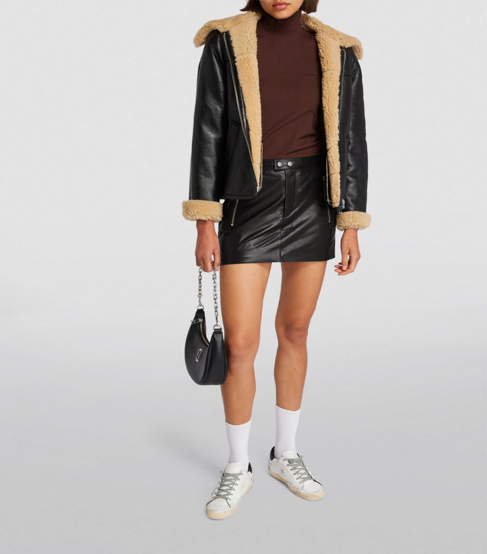 Rag & Bone rag & bone Faux-Leather Nora Mini Skirt