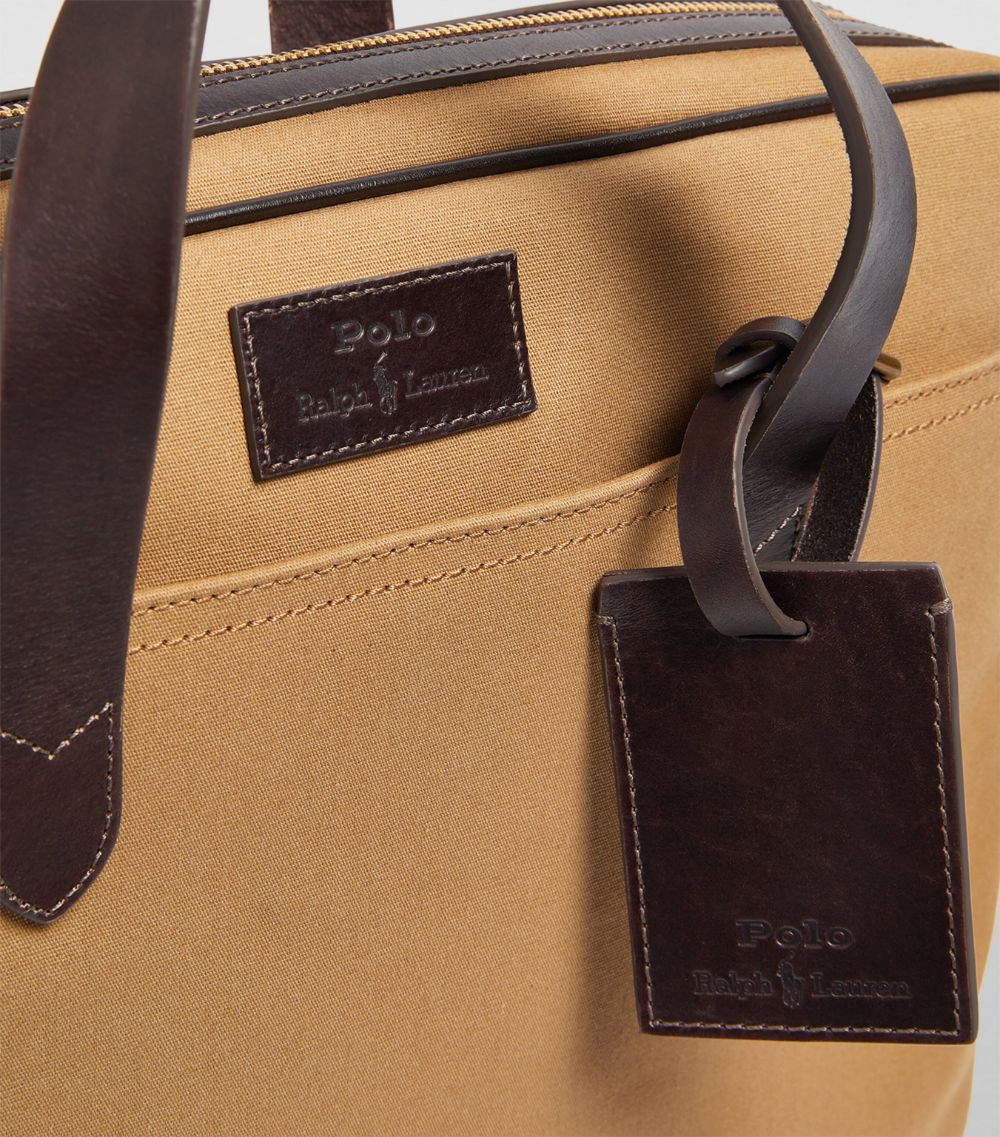 Polo Ralph Lauren Polo Ralph Lauren Canvas Leather-Badge Briefcase