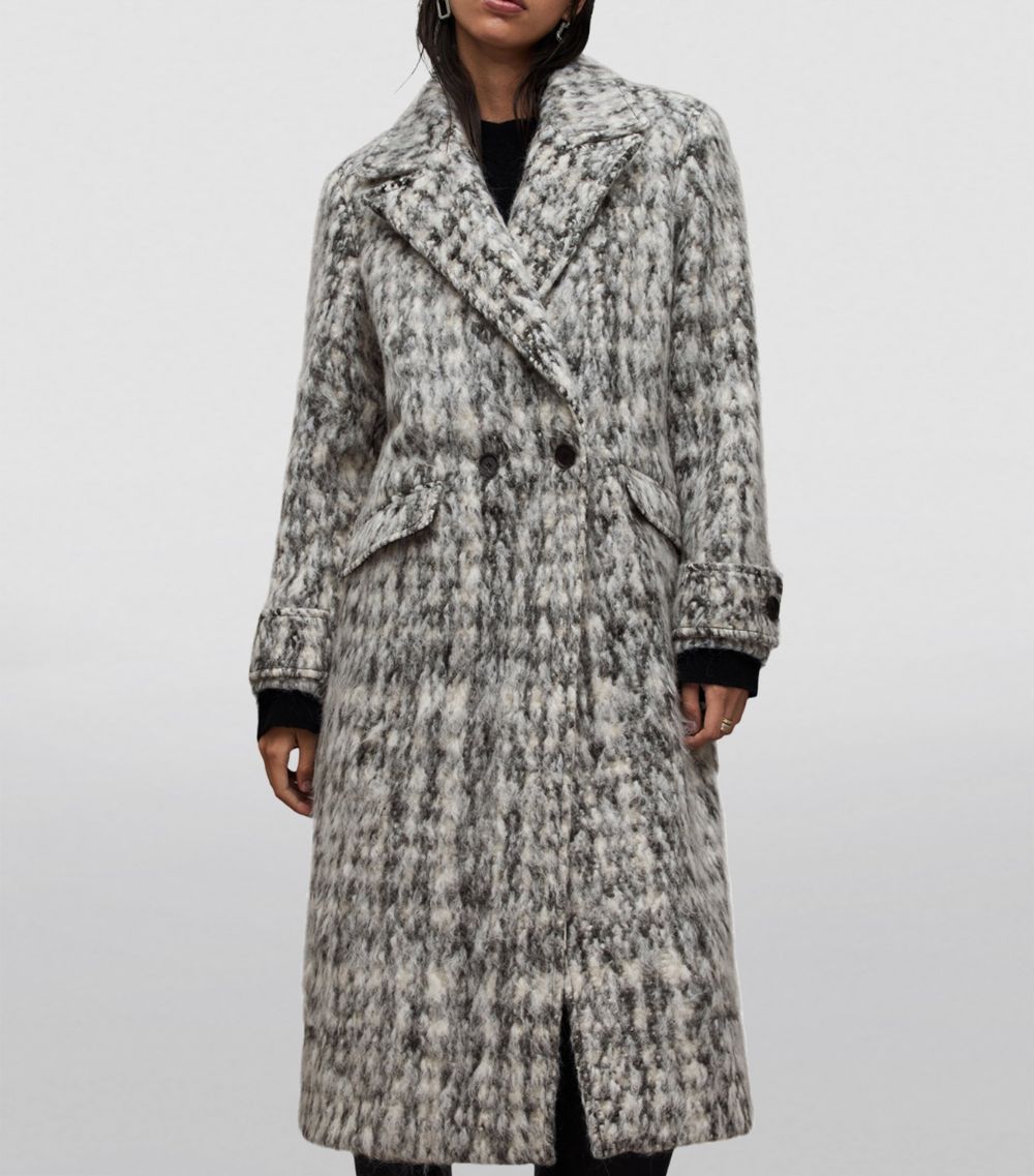 Allsaints Allsaints Oversized Textured Mabel Overcoat