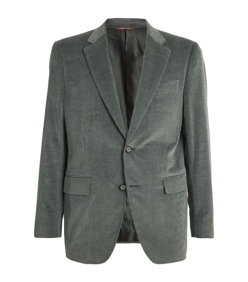 Canali Canali Corduroy Single-Breasted Blazer