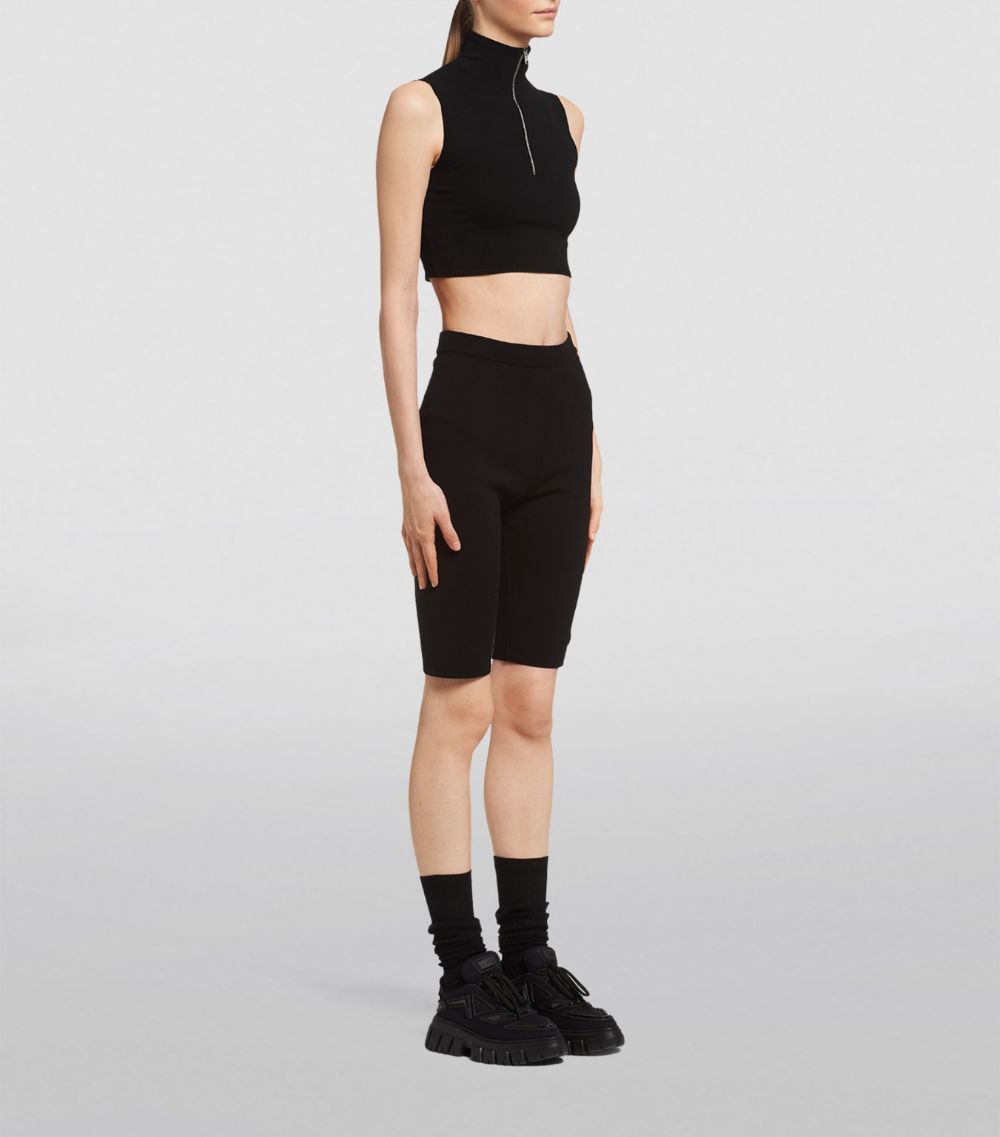 Prada Prada Sleeveless Half-Zip Top