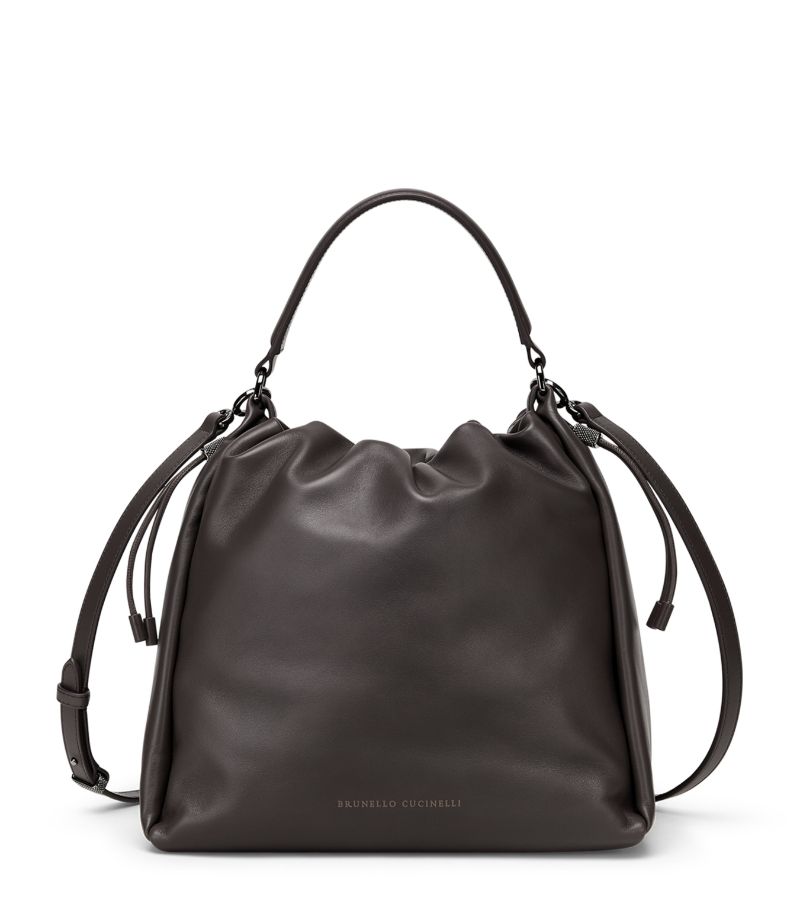 Brunello Cucinelli Brunello Cucinelli Soft Leather Mellow Bucket Bag