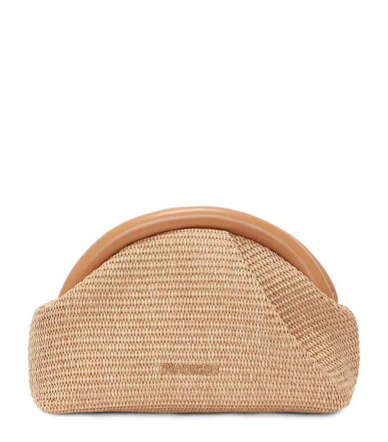 Jw Anderson Jw Anderson Raffia Bumper Clutch Bag