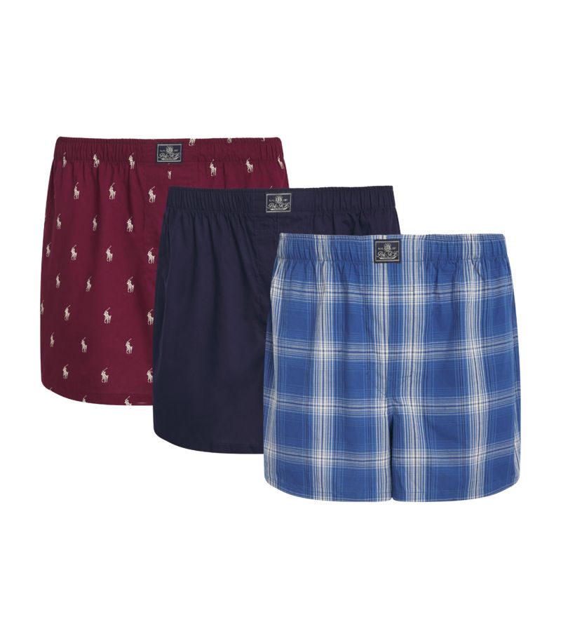 Polo Ralph Lauren Polo Ralph Lauren Cotton Woven Boxers (Pack Of 3)