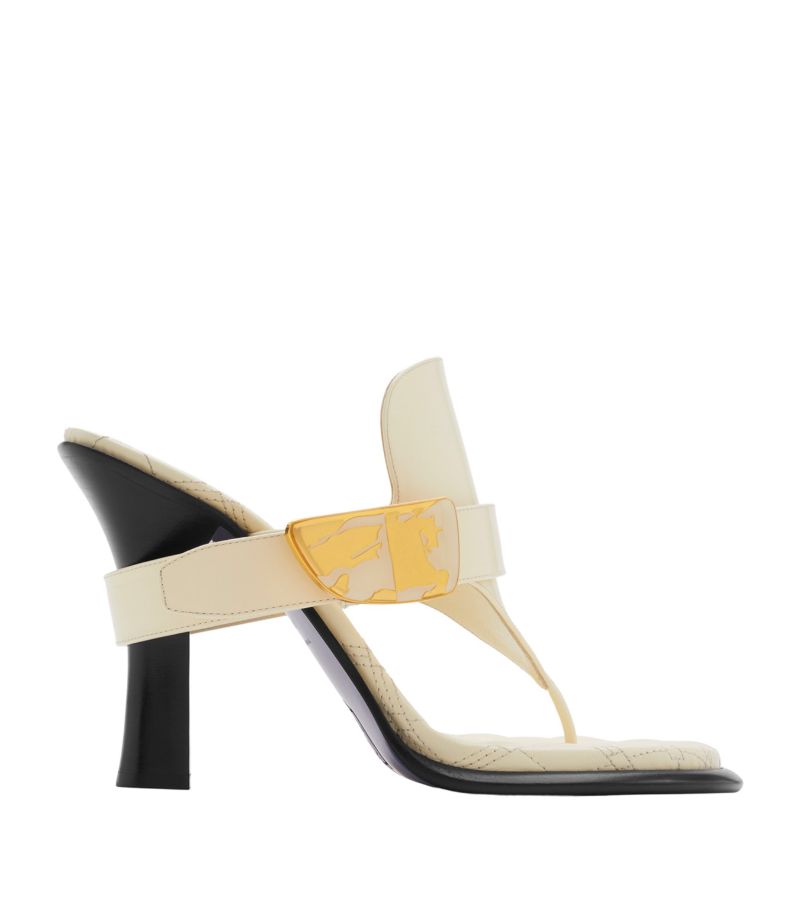 Burberry Burberry Calfskin Bay Heeled Sandals 100