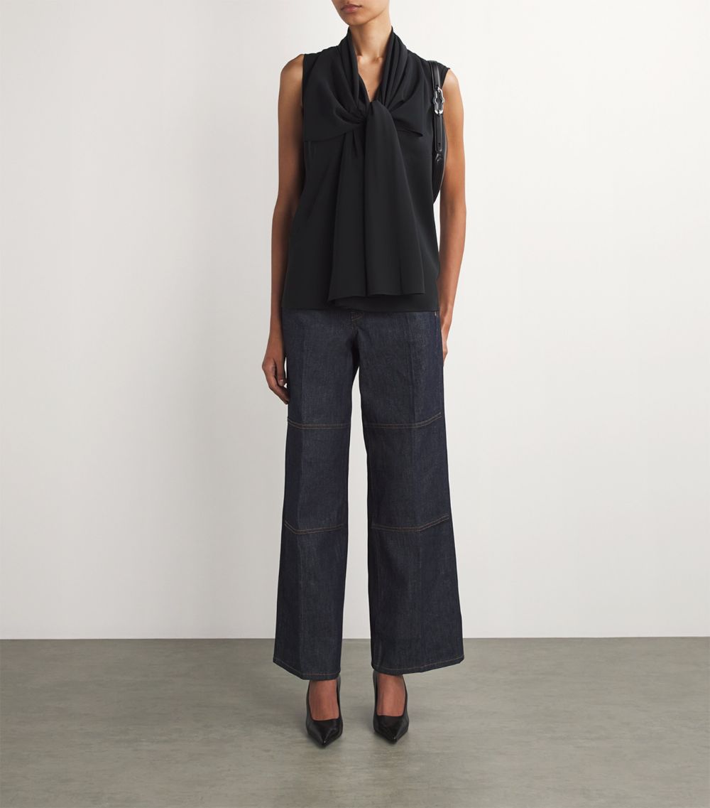 Helmut Lang Helmut Lang Silk Scarf Blouse