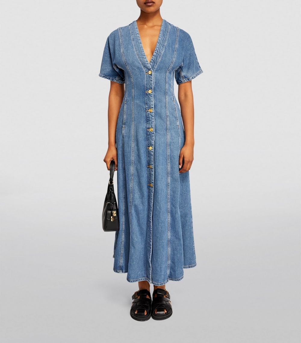 Ganni Ganni Denim Maxi Dress