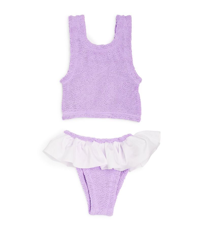 Hunza G Kids Hunza G Kids Ruffle-Trim Olive Bikini (2-6 Years)