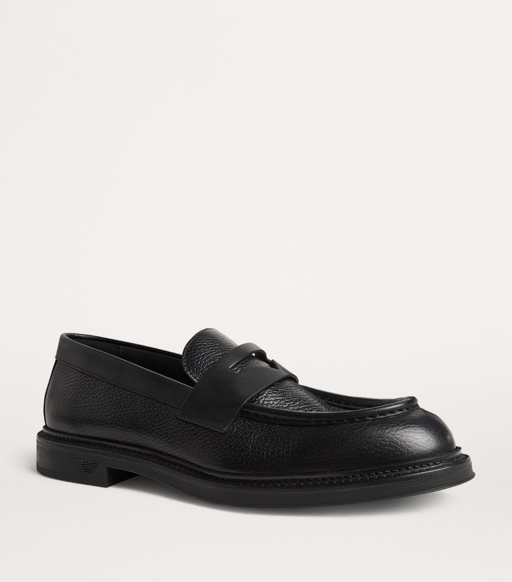 Emporio Armani Emporio Armani Calfskin Loafers