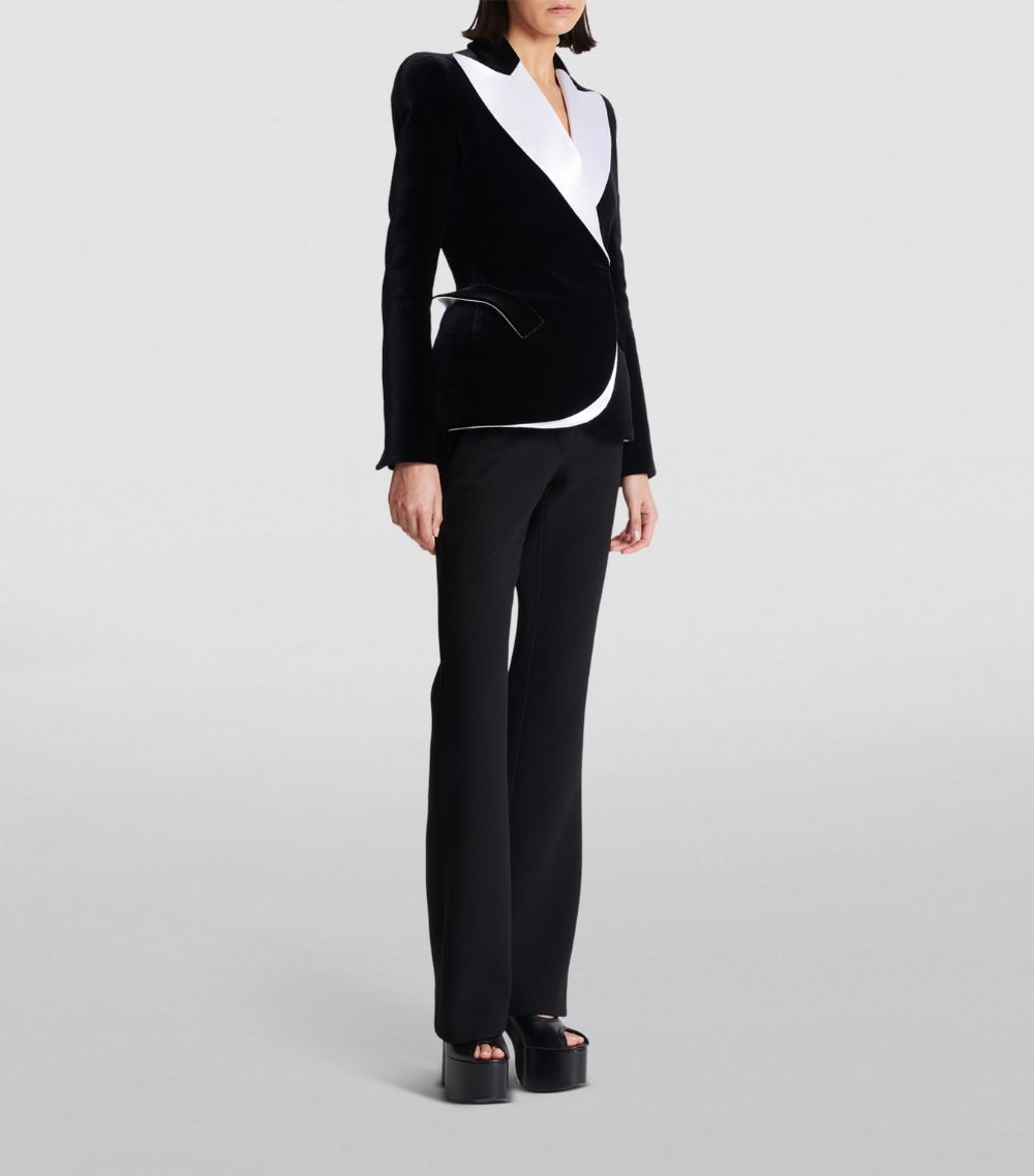 Balmain Balmain Velvet Structured Tuxedo Jacket