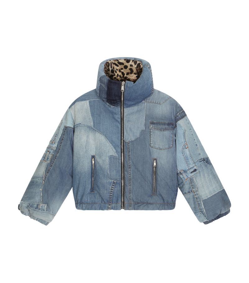 Dolce & Gabbana Dolce & Gabbana Kids Patchwork Denim Jacket (8-12 Years)